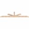 Ekena Millwork Saratoga Smooth Timber Gable Bracket, Douglas Fir, 96"W x 24"H x 3 1/2"D x 3 1/2"F, 6/12 Pitch GBW096X24X0404SAR00SDF - alternate 3